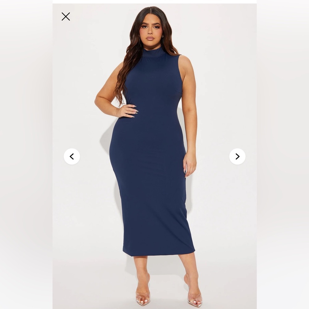 Fashion Nova Plus Size Dinner in Paris Midi dress- NWT retail‎ 40
